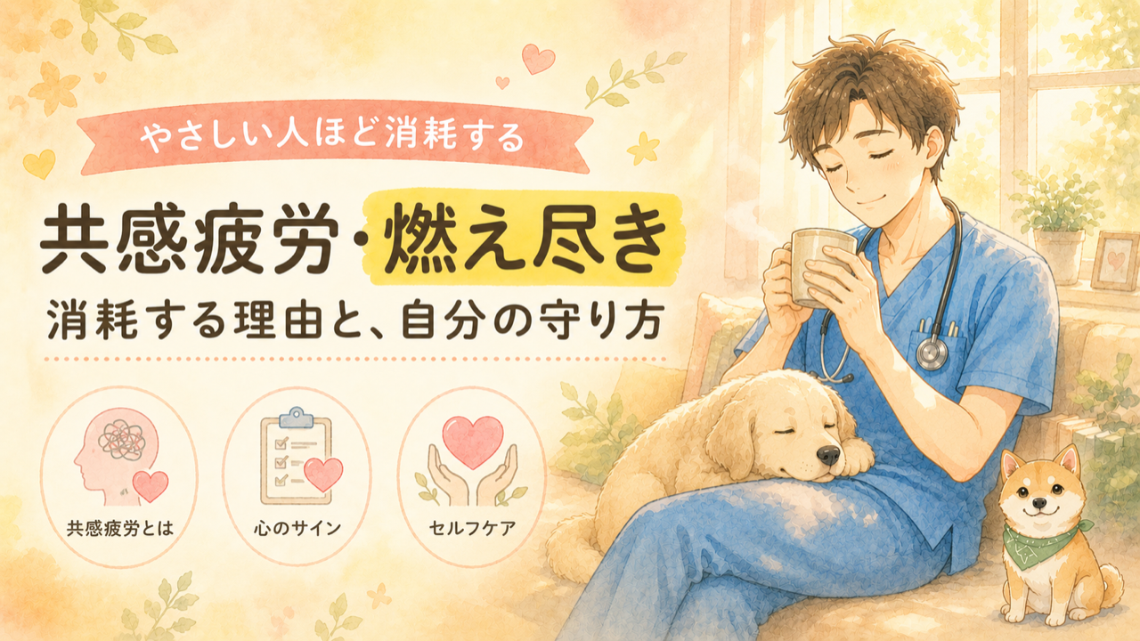 獣医師の「共感疲労・燃え尽き」|やさしい人ほど消耗する理由と、自分の守り方